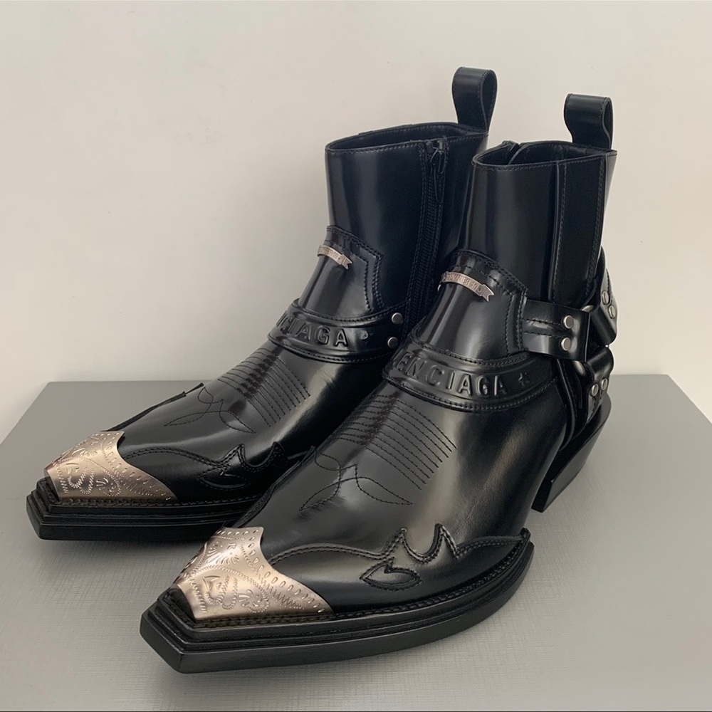 Balenciaga Santiag Harness Boots